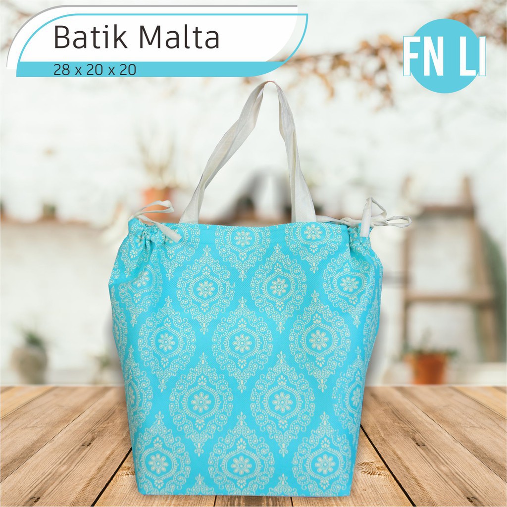 

[COD}] tas berkat tas hajatan kotak nasi spunbond ukuran 28x20x20