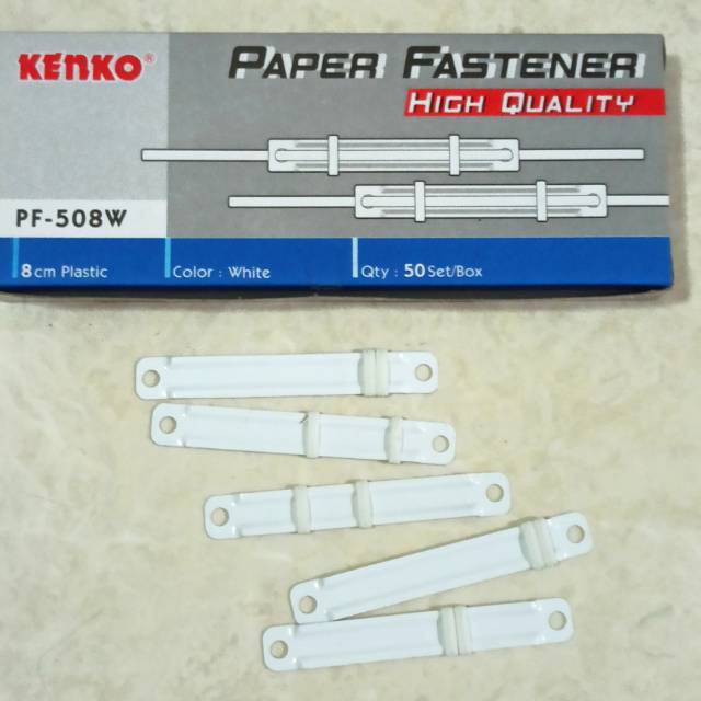 

Paper Fasteners Kenko PF-508 W 8cm / binder clip / penjepit kertas binder