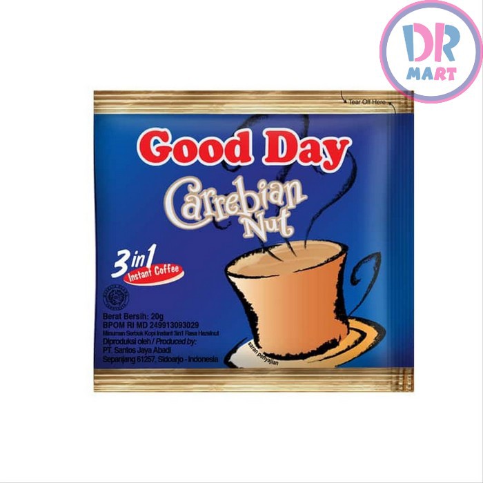 

Good Day Carrebian Nut 3 In 1 Sachet 20g