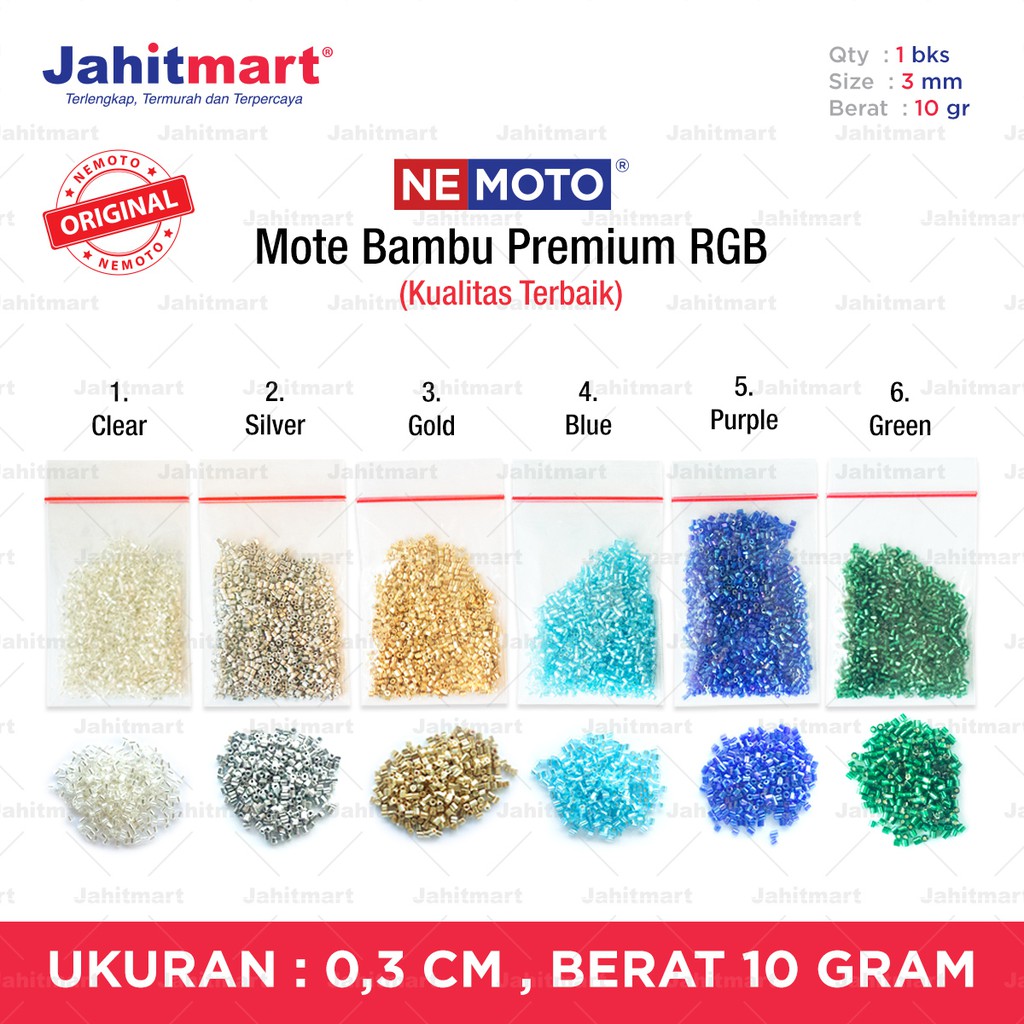 Jual Mote Bambu Premium RGB 10 Gram Shopee Indonesia