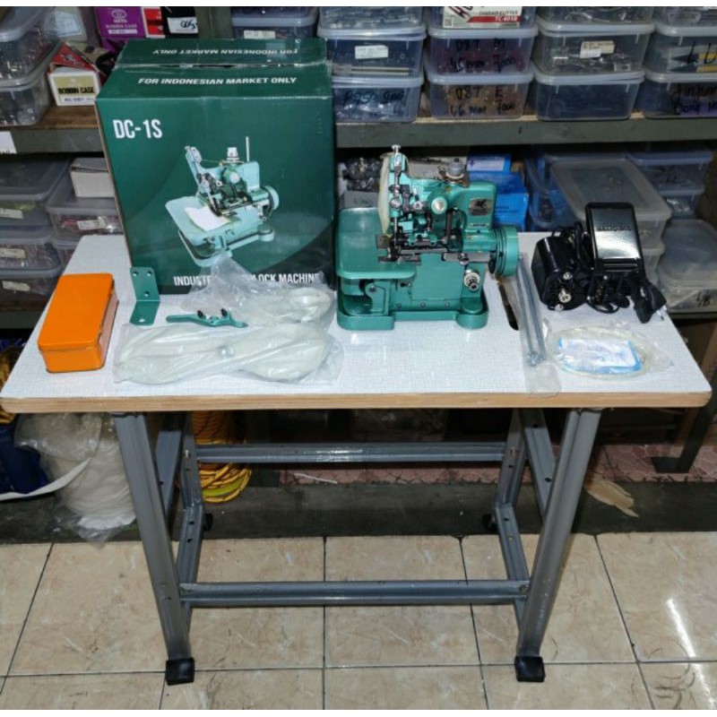 mesin Obras kecil benang 3 Pegasus komplit set DC-1S