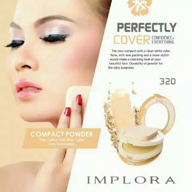 ✿ELYSABETHME✿  I♥M♥P♥L♥O♥R♥A Implora cosmetic sueluttu bedak 3in1 tiga susun powder basah kering cover jerawat