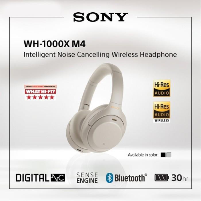 Sony Headphone Wireless Noise Cancelling WH-1000-XM4 -WH 1000 XM4 - WH1000XM4 - Garansi Resmi Sony