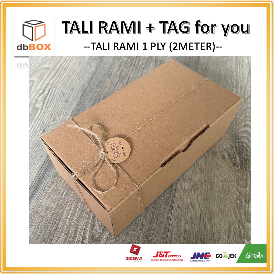 

TAG FOR YOU DAN TALI RAMI 1 PLY PANJANG 2METER