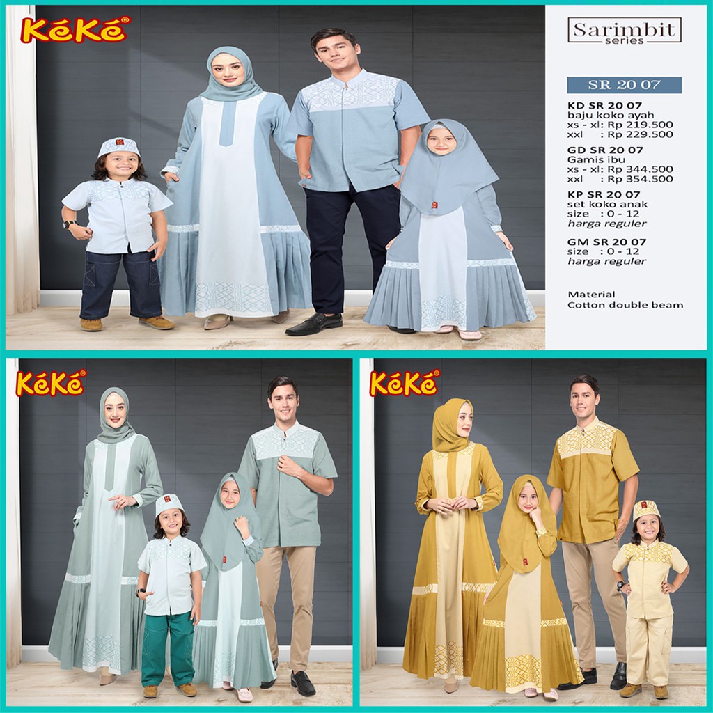 KEKE ➡️Sarimbit Keluarga Terbaru Keke SR 20 07- Kuning
