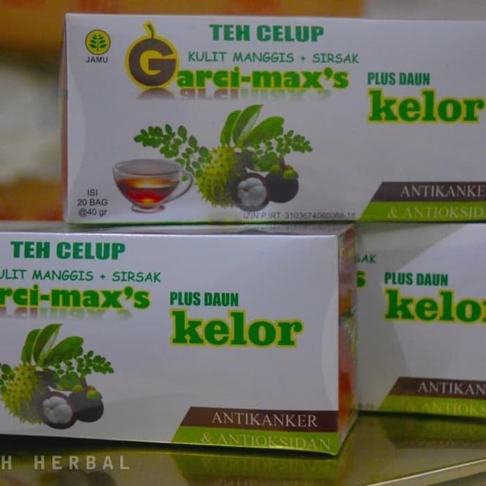 Jual Teh Celup Garci Max Kulit Manggis Sirsak Daun Kelor Anti Kanker Obat Herbal Indonesia