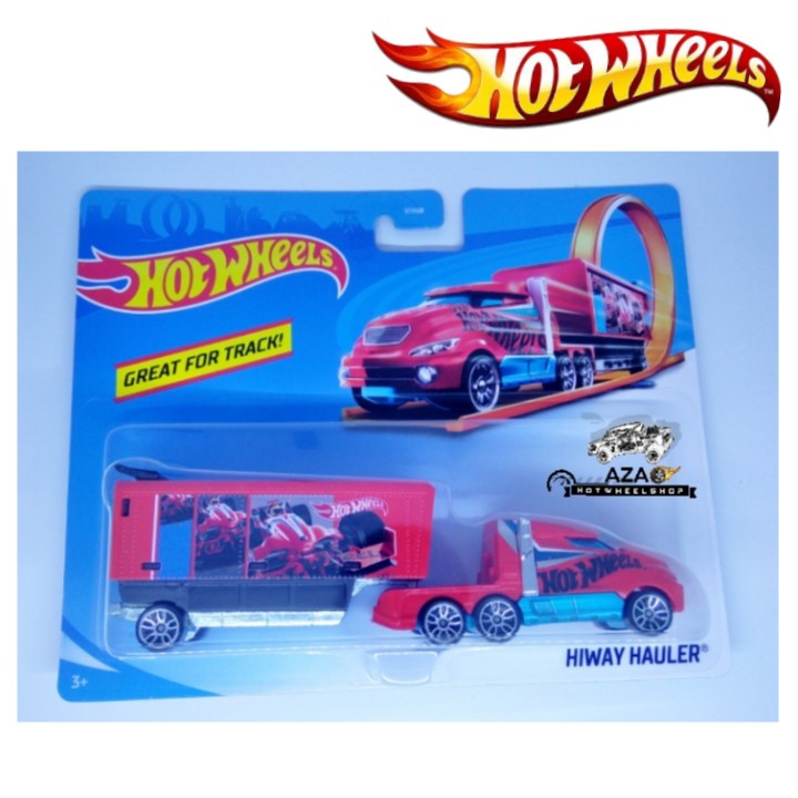 Hot Wheels Truck HIWAY HAULER Transport Great for Track Mainan Mobil-mobilan anak truk mobil besar