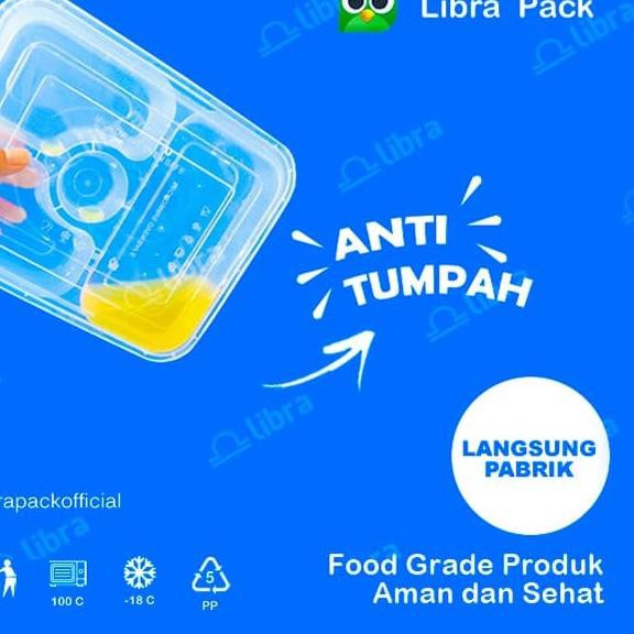 ֍ Thinwall Sekat 3 / Sekat Bento / Kotak makan sekat 3 ✧