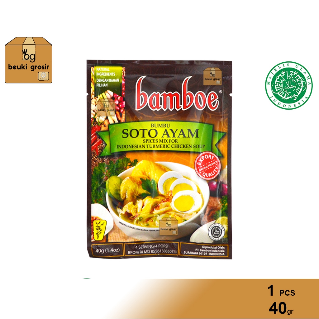 

ECER Bamboe Indonesia Bumbu Soto Ayam Instan - 40gr