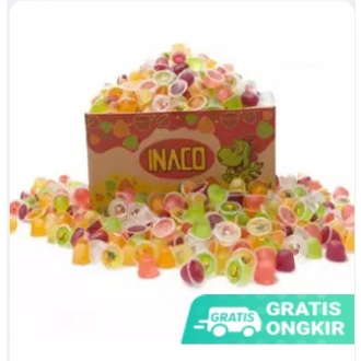 

INACO MINI JELLY 1 KG MIX FRUIT 65-66 cups