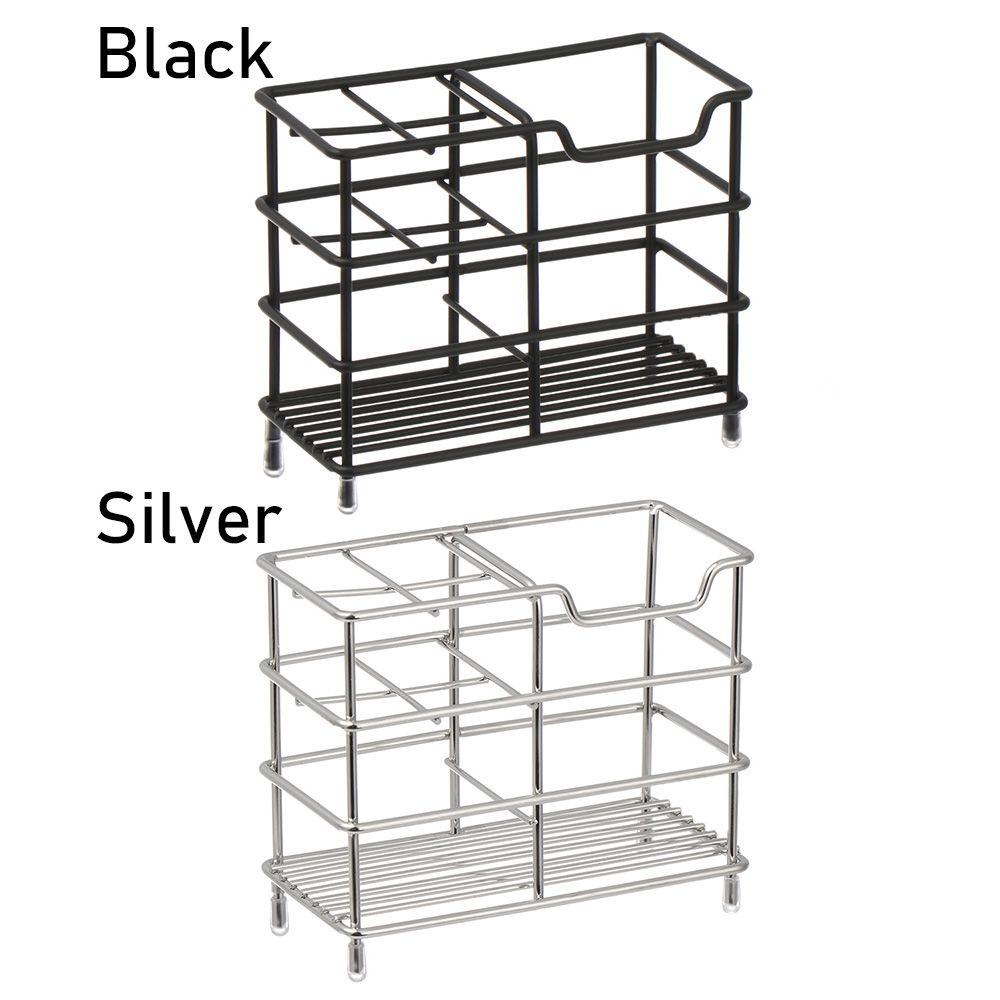 Populer Tempat Sikat Gigi Awet Tahan Karat Hemat Ruang Stainless Steel Kitchen Organizer Stand