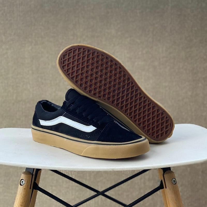 promo gila!! Sepatu Vans Oldskool Bw N All sol coklat Sket Sekolah Olahraga Santai Sport Murah hits