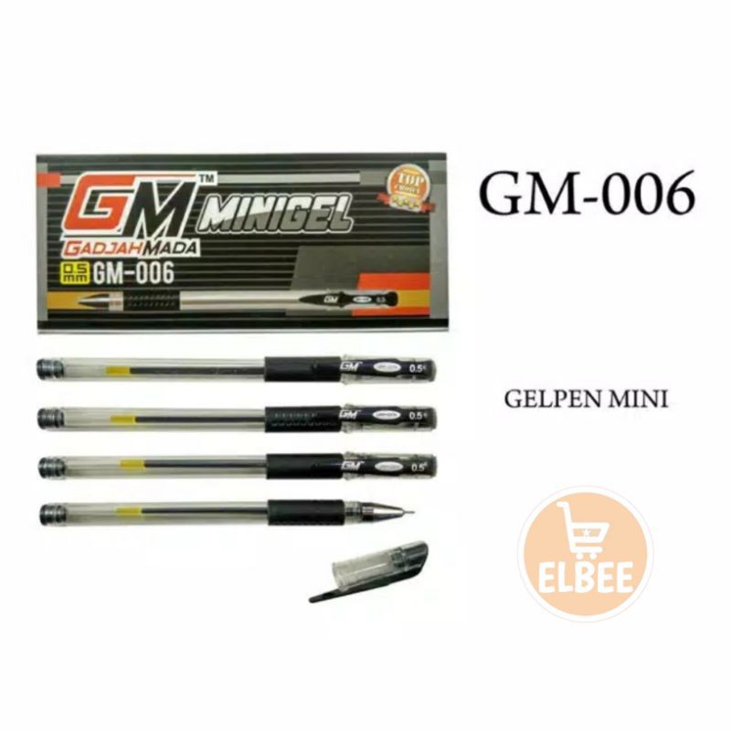 

ELBEE - PULPEN GM 006 / BALLPOINT MINI GEL 0.5 WARNA HITAM 1 PCS