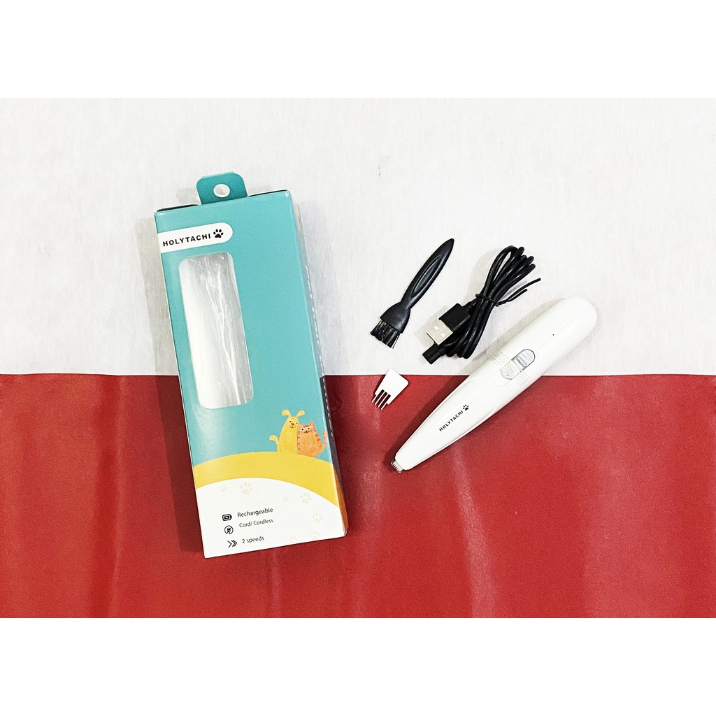 Holytachi Pet Paw Clipper Ht-1115 / Hairtrimmer Dog Cat / Mesin Cukur Kecil Untuk Bulu Wajah dan Kaki Hewan Anjing Kucing