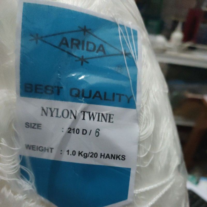 Benang nylon arida d6 warna putih