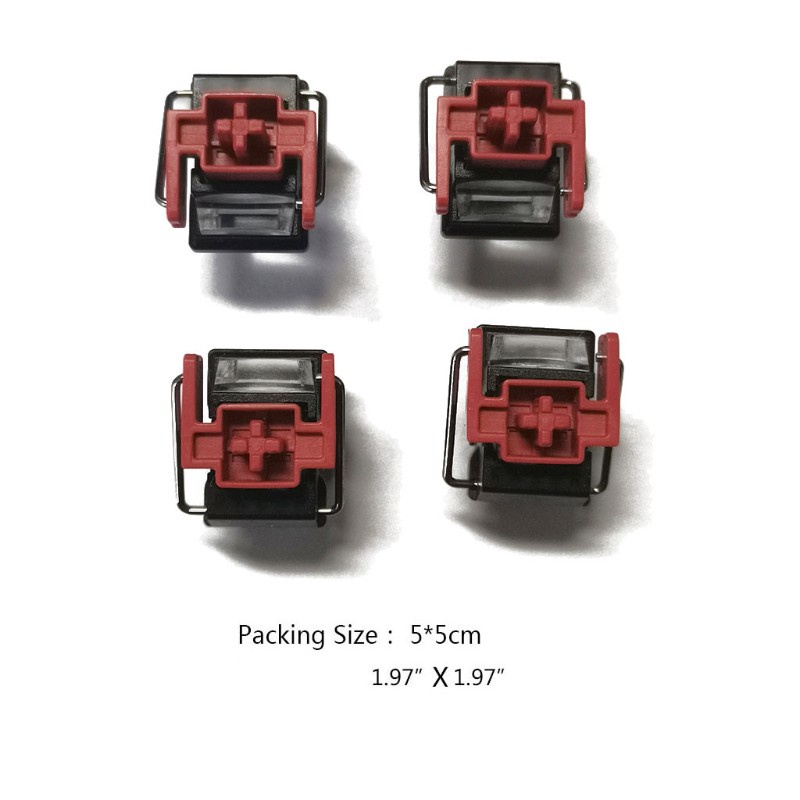 Vivi 4pcs Saklar Switch Optikal Warna Merah Untuk Keyboard Gaming Razer Huntsman Elite