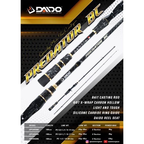 JORAN BC DAIDO PREDATOR 602/180CM ( CASTING )