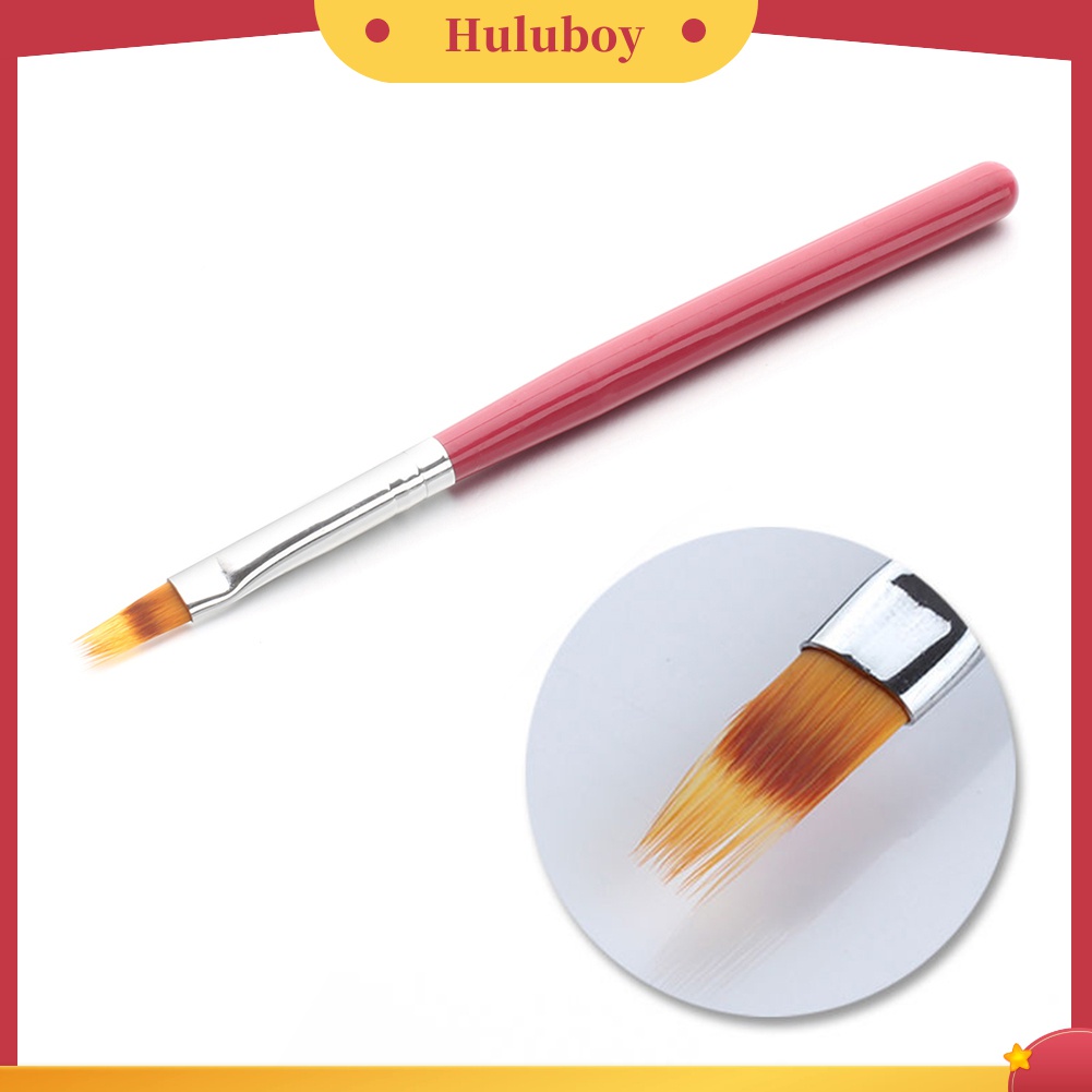 Huluboy Huluboy♡ Pen Brush Nail Art UV Gel Gradasi Gagang Plastik Untuk Manicure