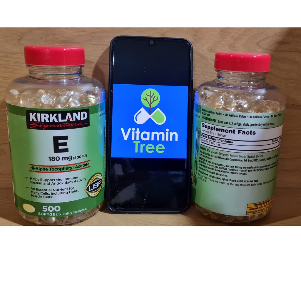 Jual Kirkland Vitamin E 400 IU 100 500 Softgels Kirkland Signature USA Shopee Indonesia