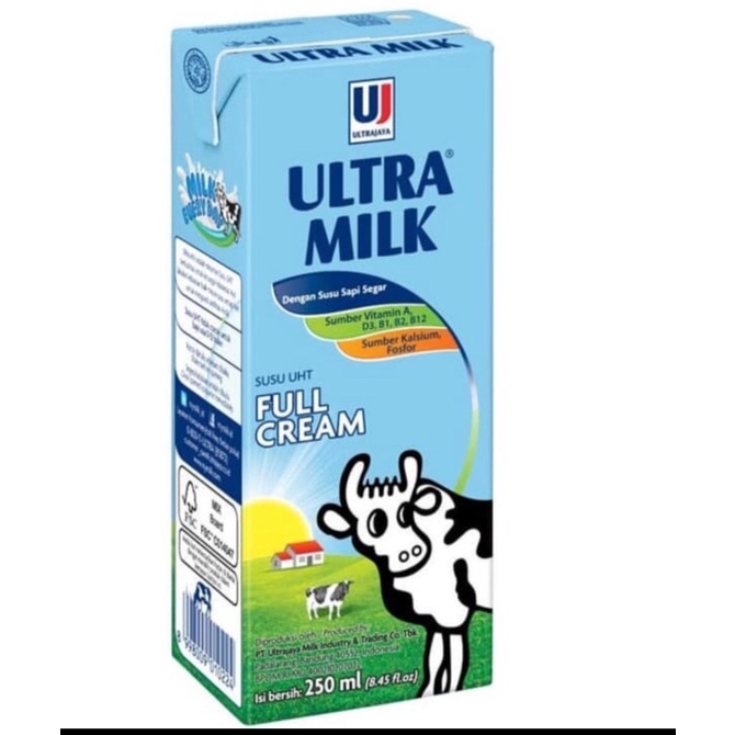 

ULTRA MILK SUSU UHT FULL CREAM 250ML