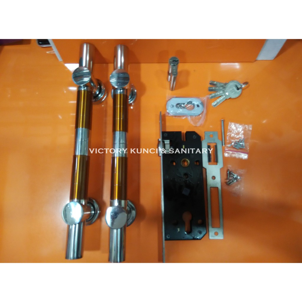 Satu Set Pull Handle/Handle Pintu Tarik/Kupu Kupu 35cm Tabung