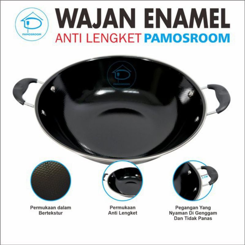 wajan anti lengket  warna warni