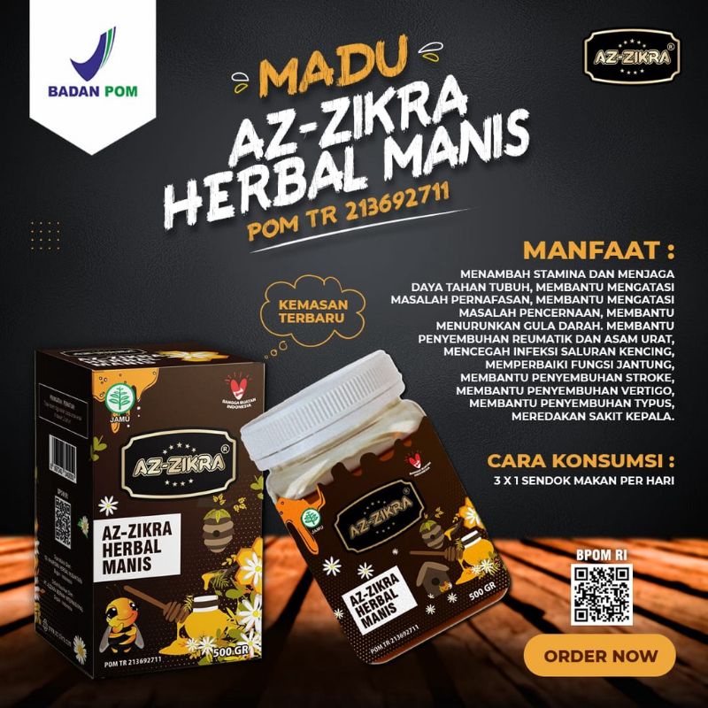 

Madu Az zikra Az-zikra | Madu Herbal Manis 500gr