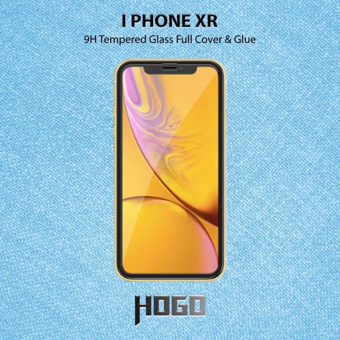 IPhone XR (IPhone 6.1) Tempered Glass HOGO Full Cover Glue