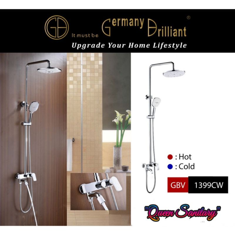 GBV1399CW /GBV1399W Shower Tiang Germany Brilliant