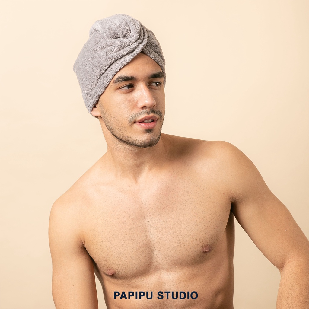 HAIR TOWEL MICROFIBER BY PAPIPU STUDIO  HANDUK RAMBUT