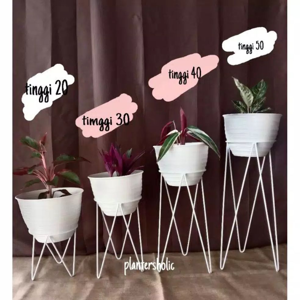 STANDING RAK POT TUNGGAL/STANDING RAK POT BESI HIAS/STANDING RAK BESI/RAK POT BUNGA BESI