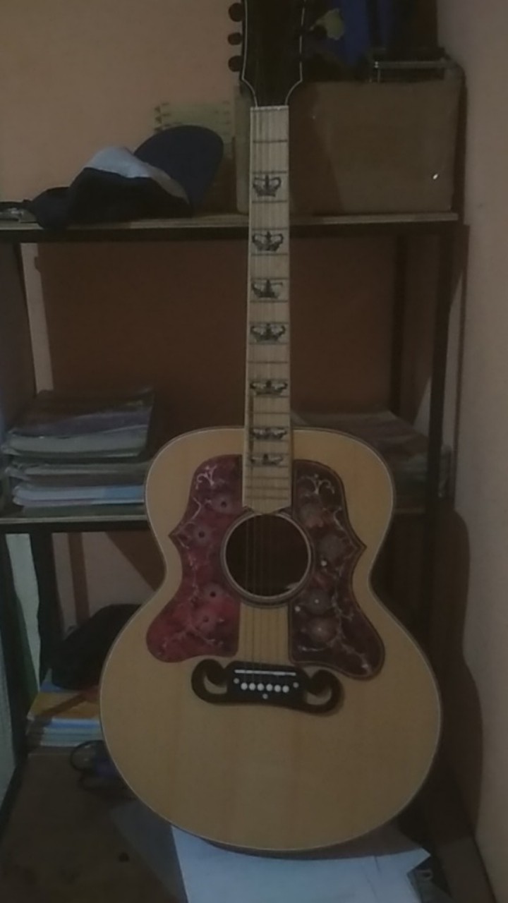 gitar gibson J200 free packing kayu | Shopee Indonesia