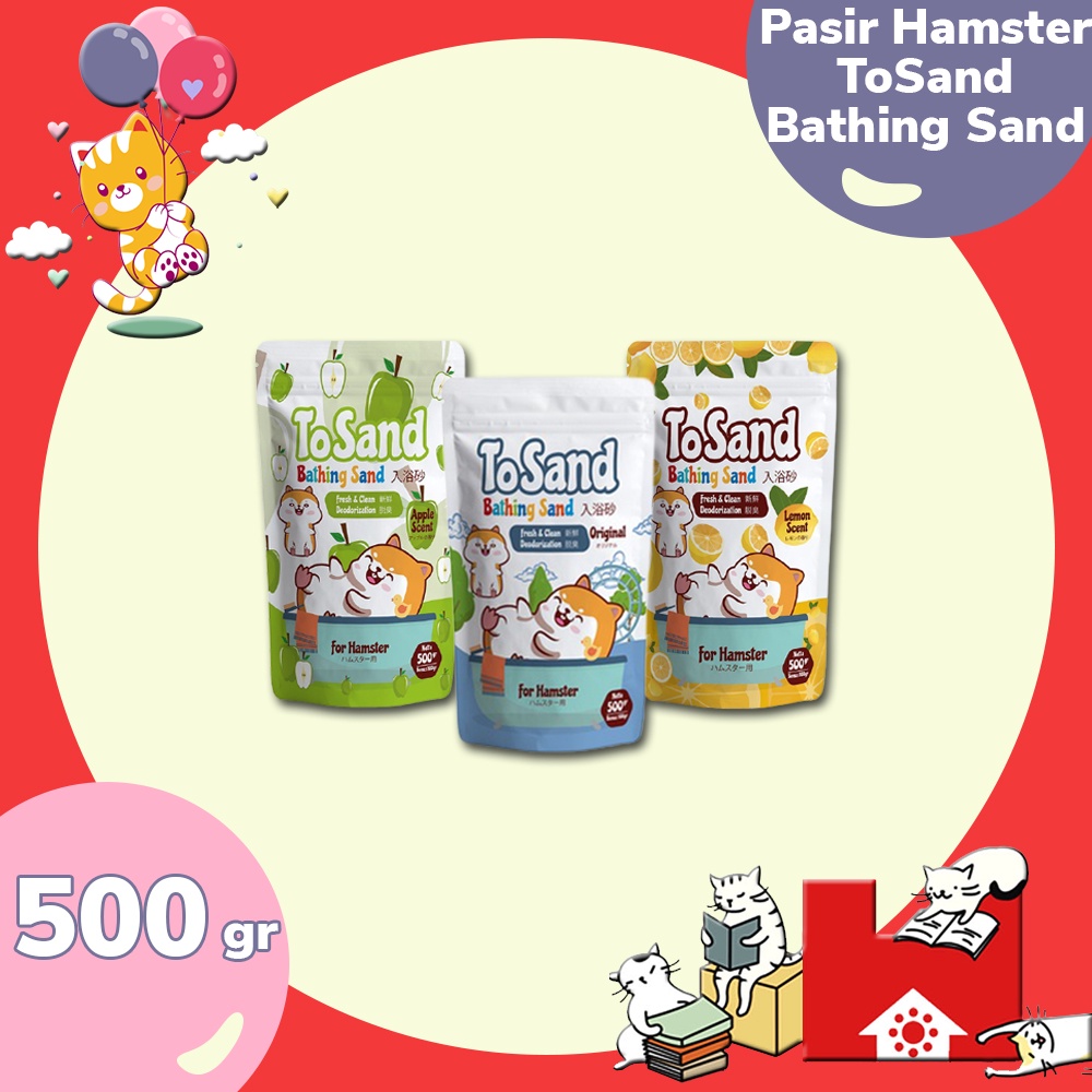 Pasir Mandi Hamster Tosand Bathing Sand 500 gr