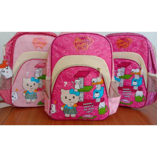 Tas Ransel Palo Alto Original untuk Cewek/Tas Ransel Anak Cewe/Tas Ransel Alto Kartun/Tas TK Paud SD