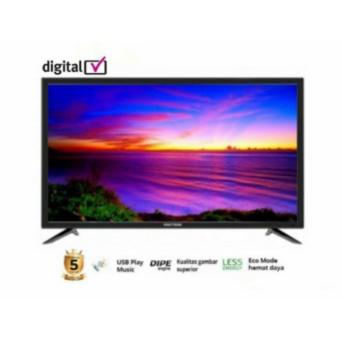 Polytron LED Digital TV 32&quot; DVB-T2 USB Movie PLD 32V1853 32V1753 32V1852 32V0753 HDMI LED TV