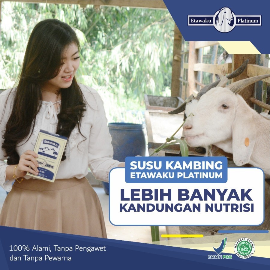 

ASLI ETAWAKU PLATINUM Krimer Bubuk Susu Kambing Provit Etawa Bebas Pengawet & Pewarna Rendah Gula