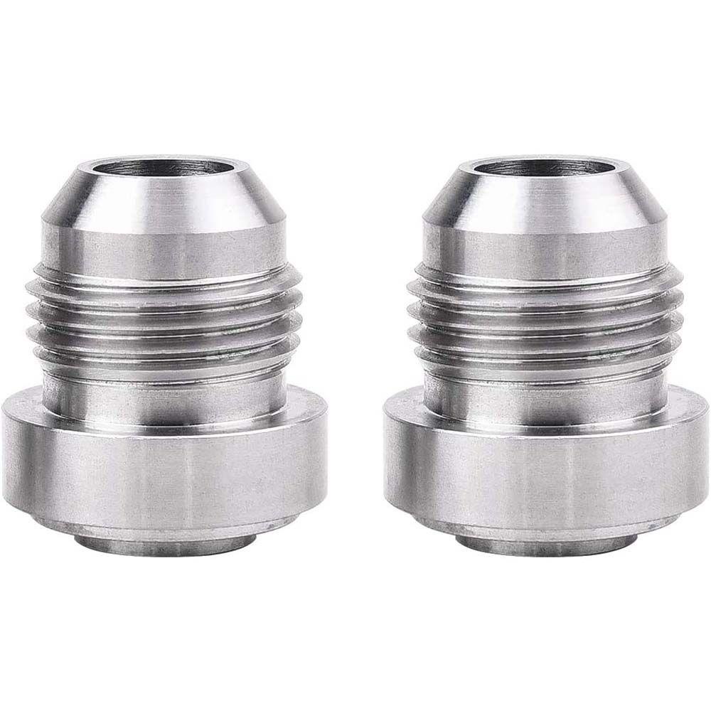 Lanfy Fitting Bulat Base Silver AN10 Aluminium Weld Bung Nitrous Hose Fitting