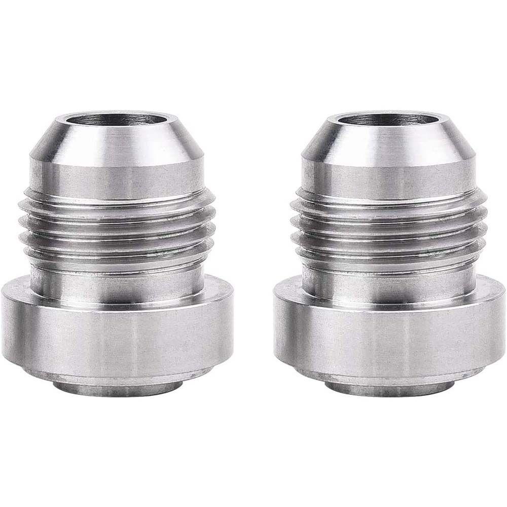 Lanfy Fitting Bulat Base Silver AN10 Aluminium Weld Bung Nitrous Hose Fitting