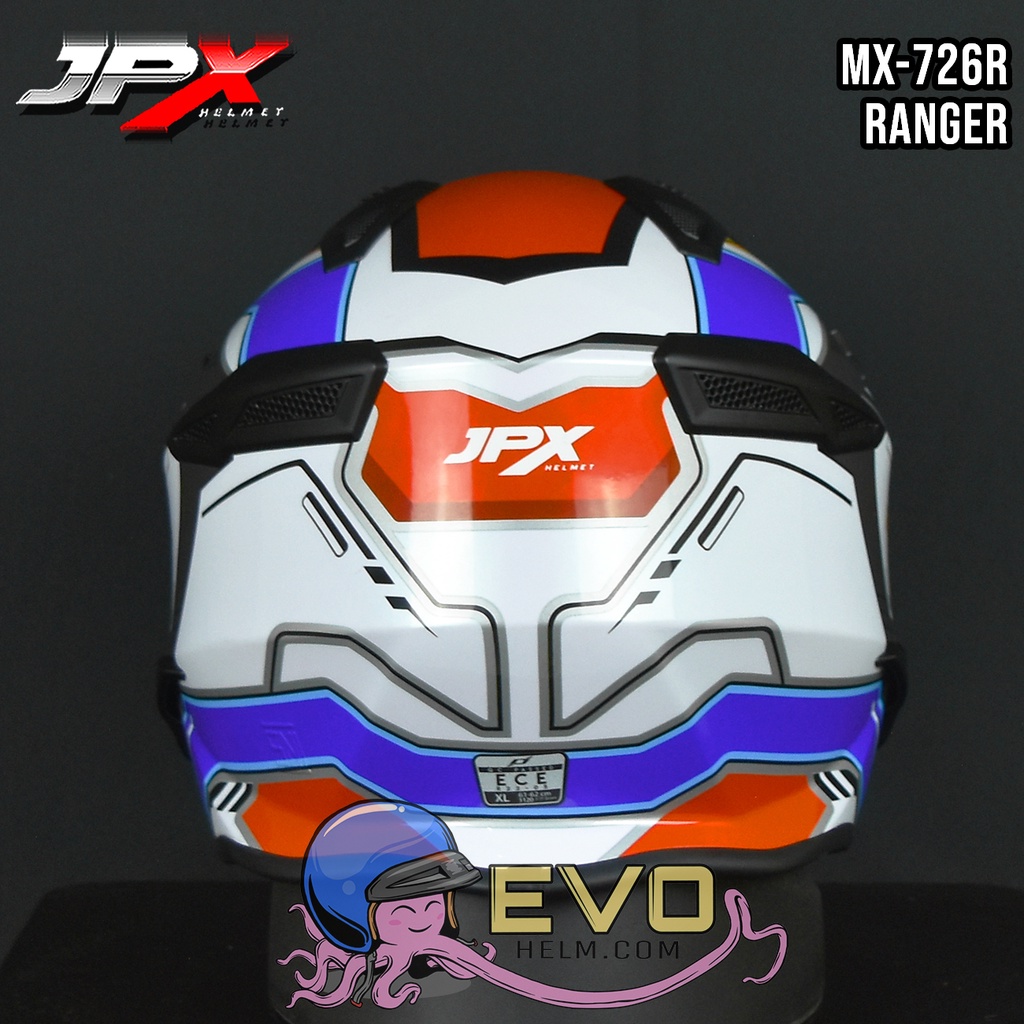 HELM JPX MX726R R05 RANGER MOTIF TERBARU ORIGINAL - JPX FULLFACE MX-726R MOTIF RANGER