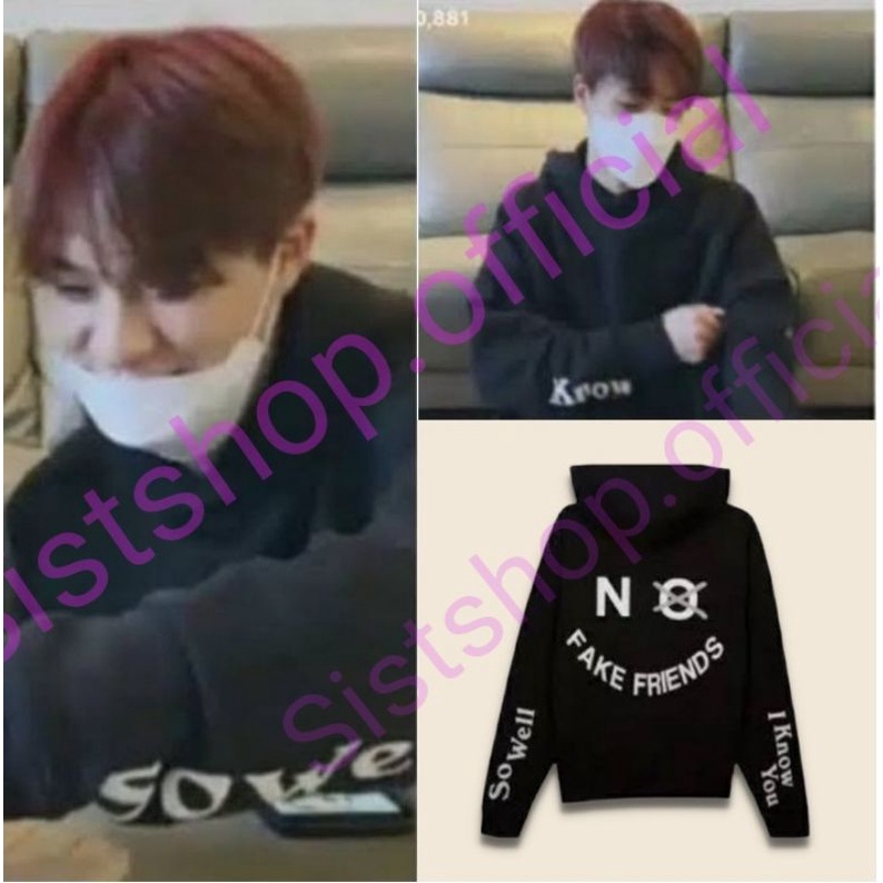 jaket hoodie nct no fake friends free foto