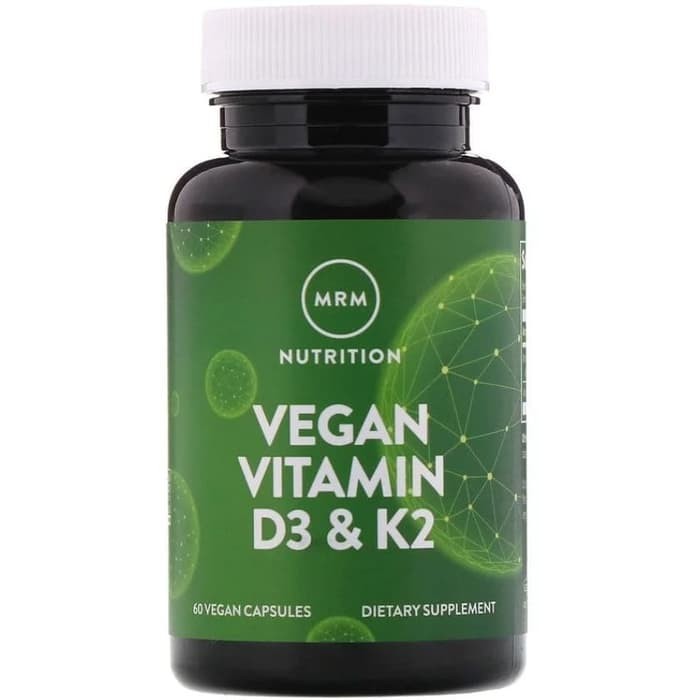MRM Vegan Vitamin D3 K2 (60 VegCaps) Vit D3 K2 Vegan ORI USA