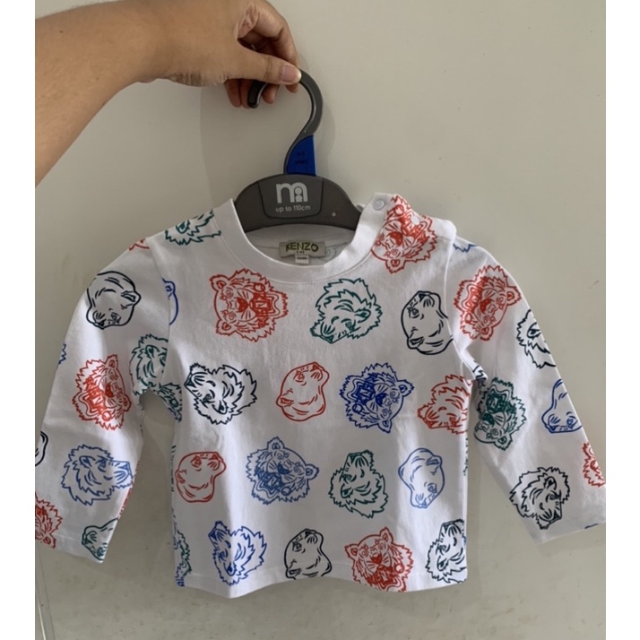 Preloved like new authentic kenzo kids long sleeve size 2A / 2Y