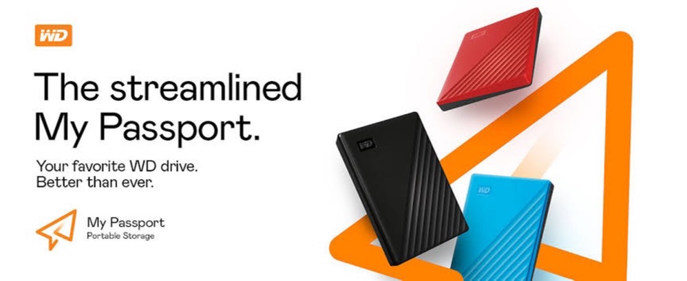 WD My Passport NEW Model 1TB/2TB/4TB/5TB/6TB - HDD Hardisk External - Garansi Resmi