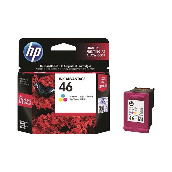 Tinta HP 46 Colour Original FOR 2520hc 2020hc