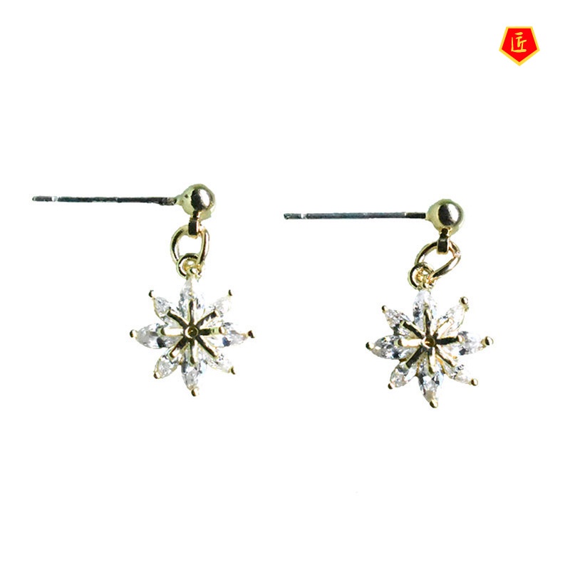 [Ready Stock]S925 Silver Exquisite Fairy Flower Earrings