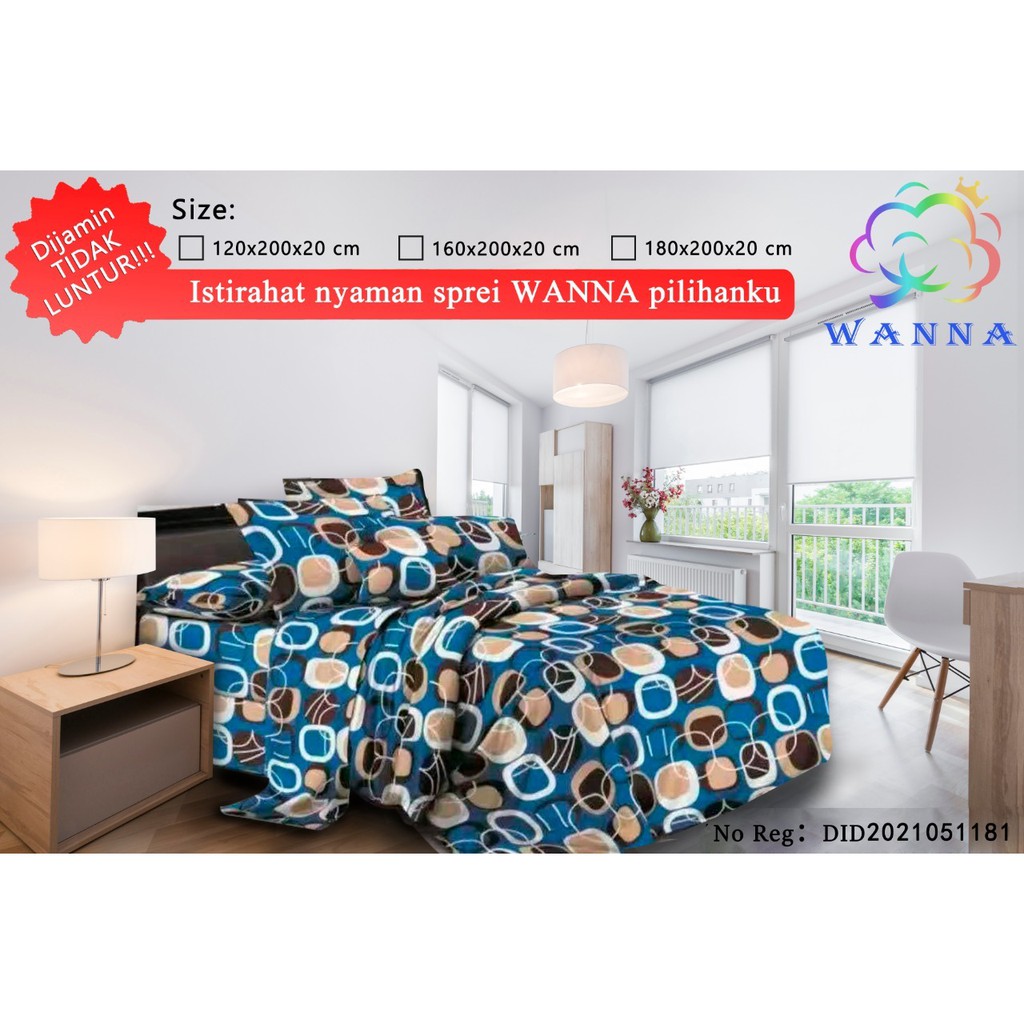 rumah_kita2020 - Sprei Berkualitas Bahan Lembut Adem Tidak Luntur Seprai Sprai Seperai WANNA