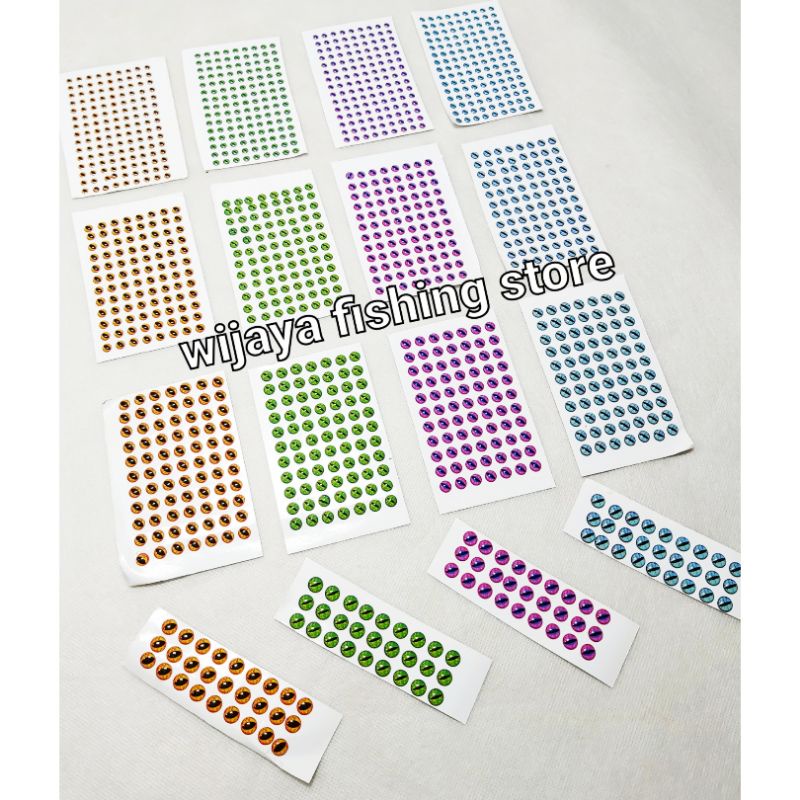 Mata Ikan 3D 4mm 5mm 6mm 7mm Per 1pcs