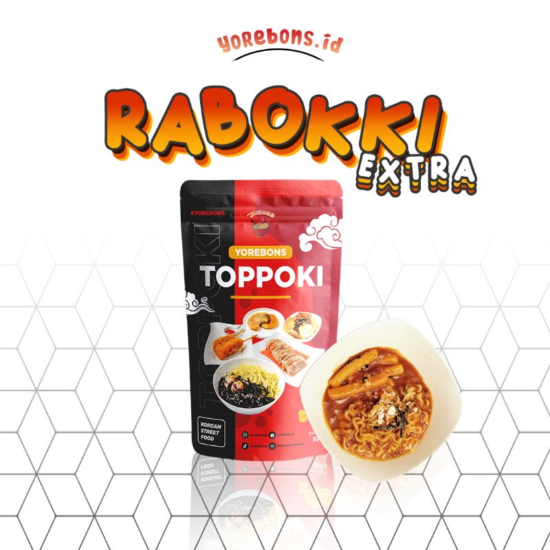 

yorebons Rabokki Ekstra (Ramyeon + Tteokbokki 10 + dumpling)