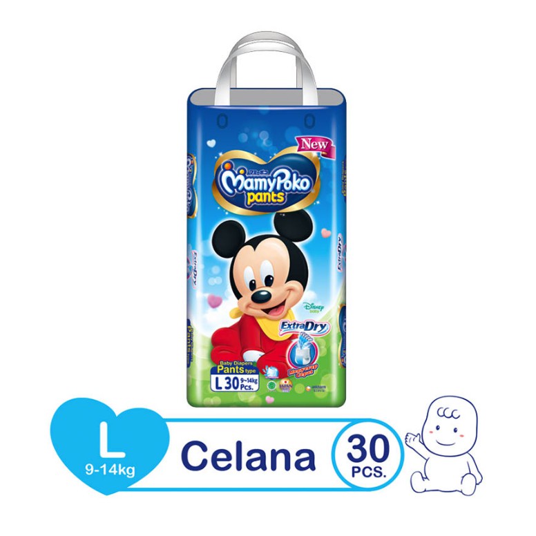 terlaris Mamypoko Mamy poko extra dry pants L30 / L 30 tipe celana murah