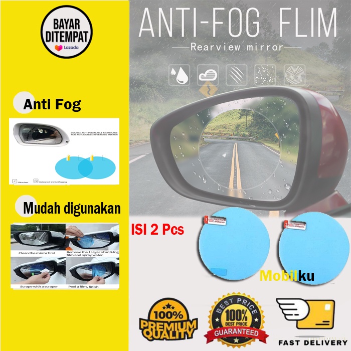 [BISA COD] Anti Fog Bulat Spion Mobil Besar Universal 100mm x 100mm 10cm x 10cm